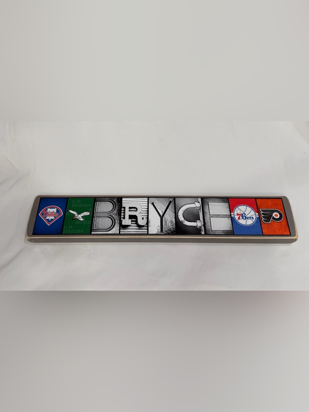 Philadelphia sports  'BRYCE' Letter  Wall Art